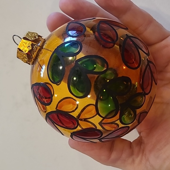 Gorgeous Orange, Red, Green ornament - Picture 4 of 4